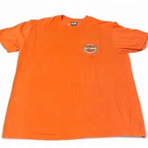 Harley-Davidson Men's Vibrant Orange Tee